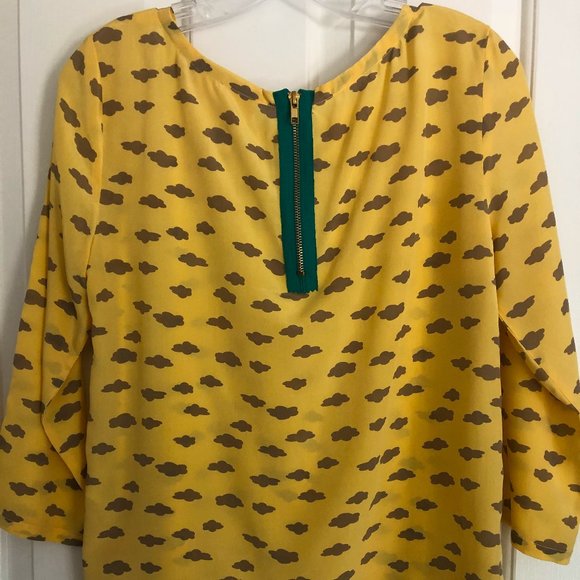 Anthropologie Maeve Linosa Silk Top Sz Sm - Picture 5 of 11